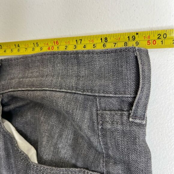 Old Navy Sweetheart Gray Five Pocket Jeans Straight Leg Women 16 Cotton Spandex - Picture 10 of 14